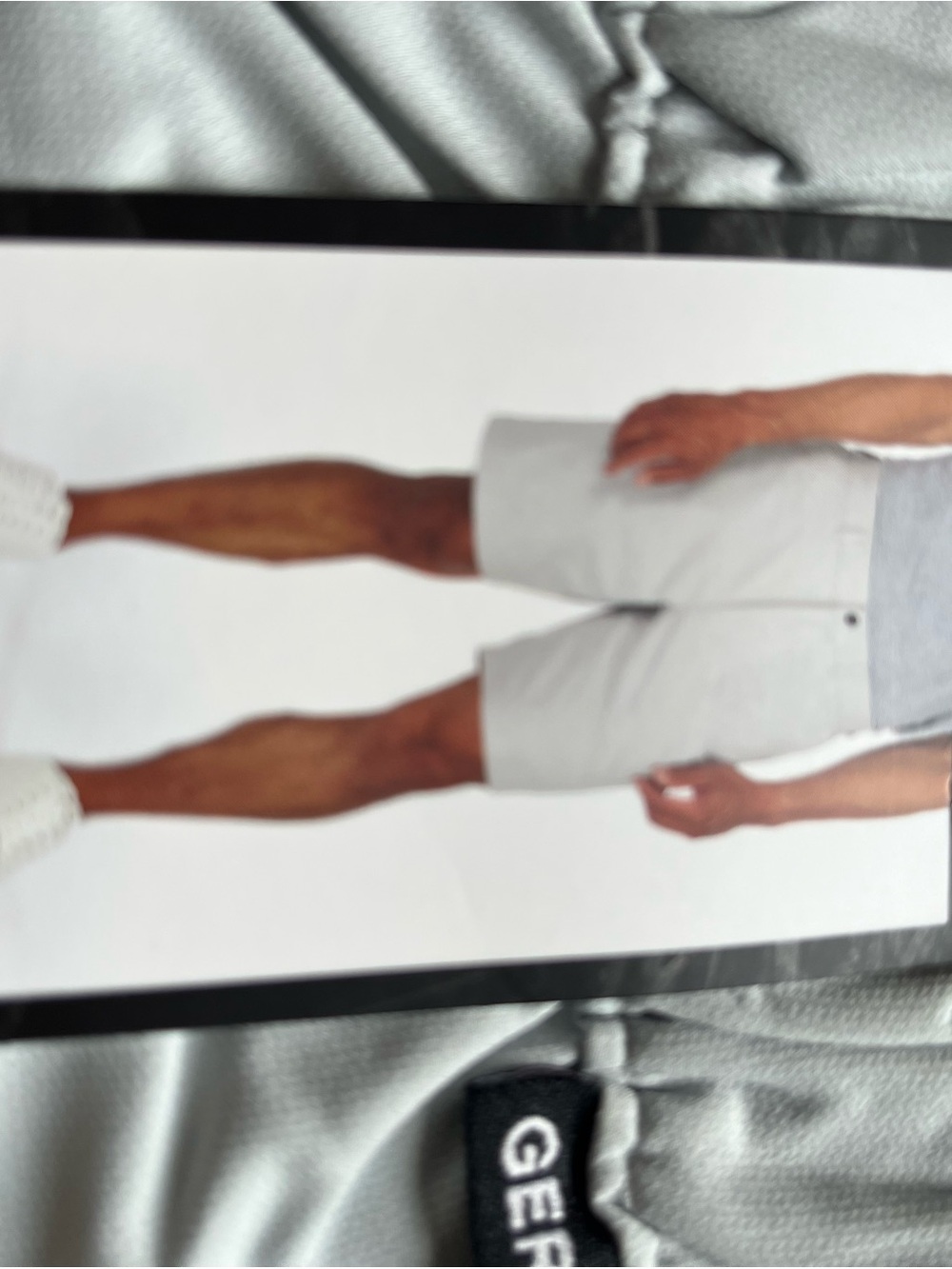 Gerry Weber Light Gray Flat-Front Men's Shorts